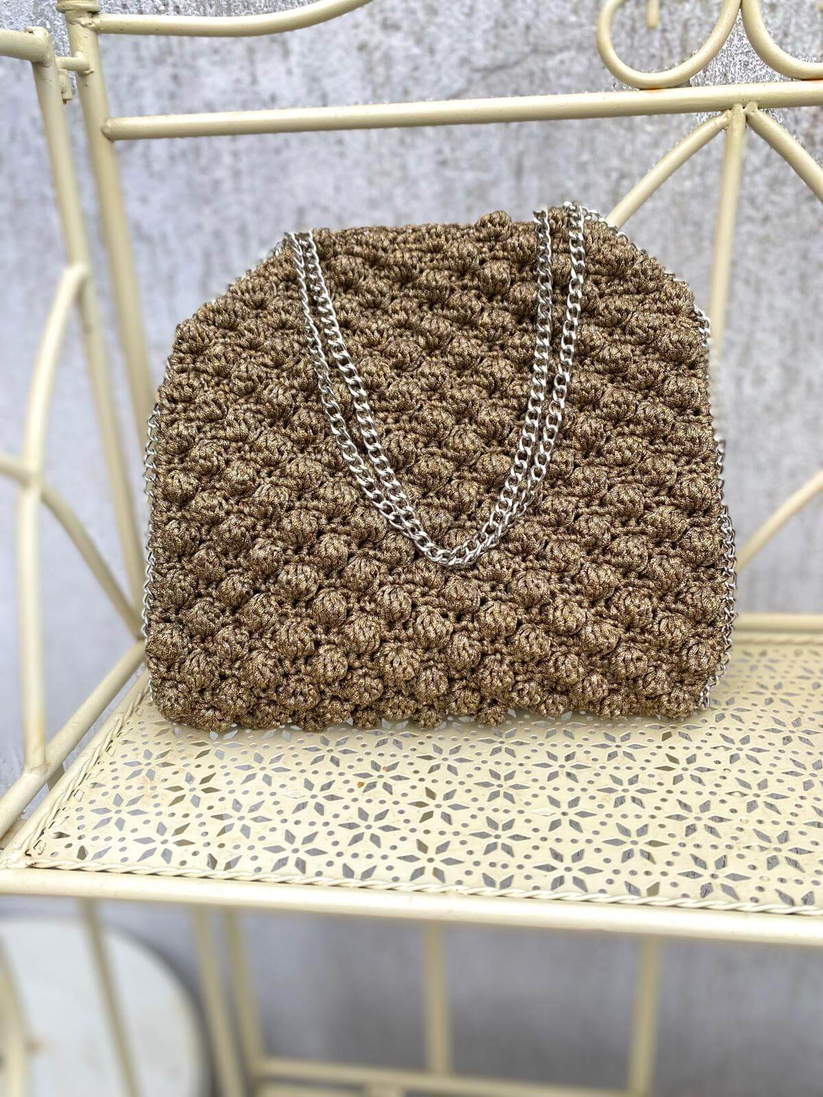 Borsa nocciolina uncinetto Layla