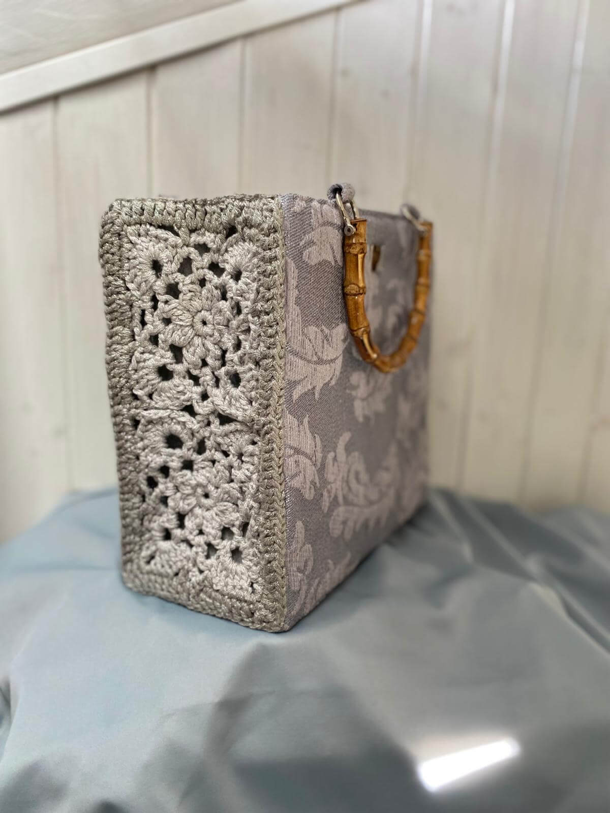 Borsa uncinetto Aurora motivo a crochet