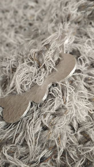Borsa uncinetto in pelo e lurex Amira particolare
