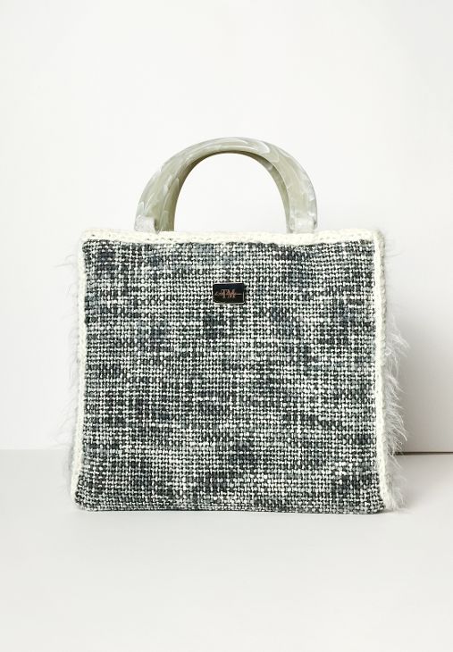 Borsa uncinetto a bauletto piccola Aurora lana
