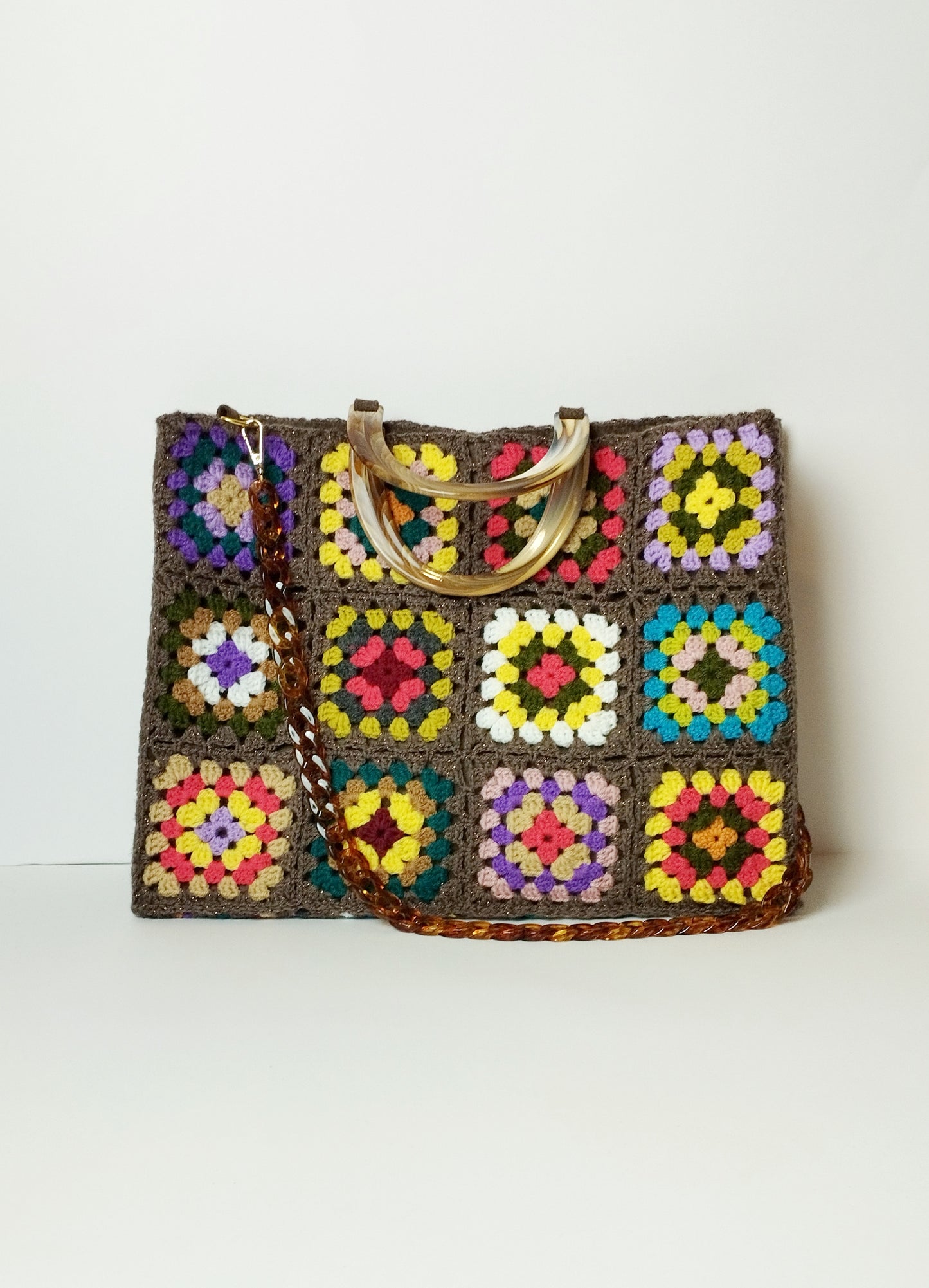 Borsa uncinetto granny Aurora Vintage