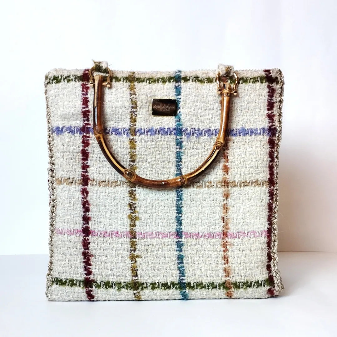 Borsa uncinetto a bauletto Aurora lana